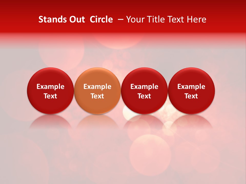 Red Bubbles PowerPoint Template