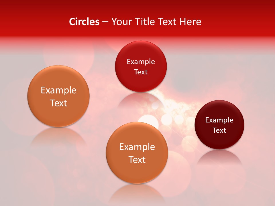 Red Bubbles PowerPoint Template