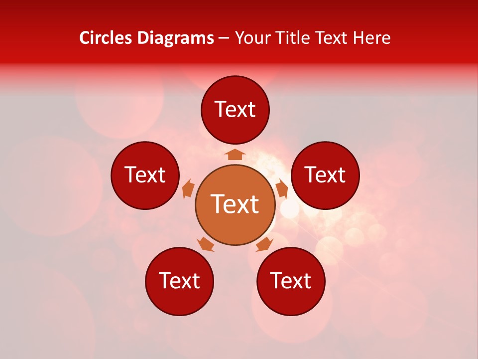Red Bubbles PowerPoint Template