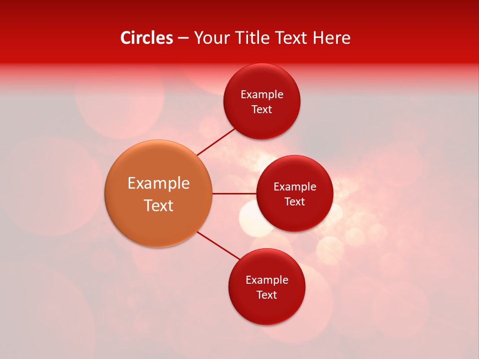 Red Bubbles PowerPoint Template