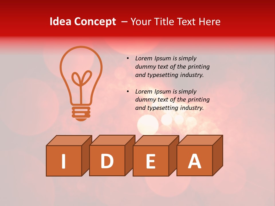 Red Bubbles PowerPoint Template