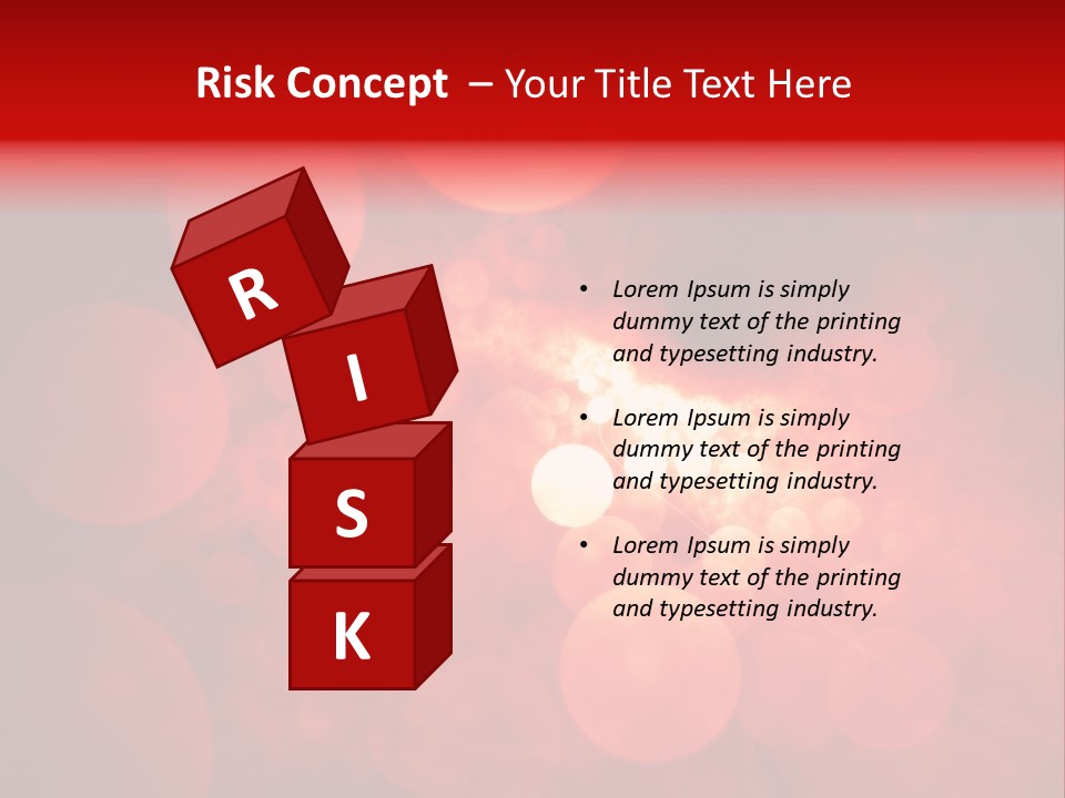 Red Bubbles PowerPoint Template