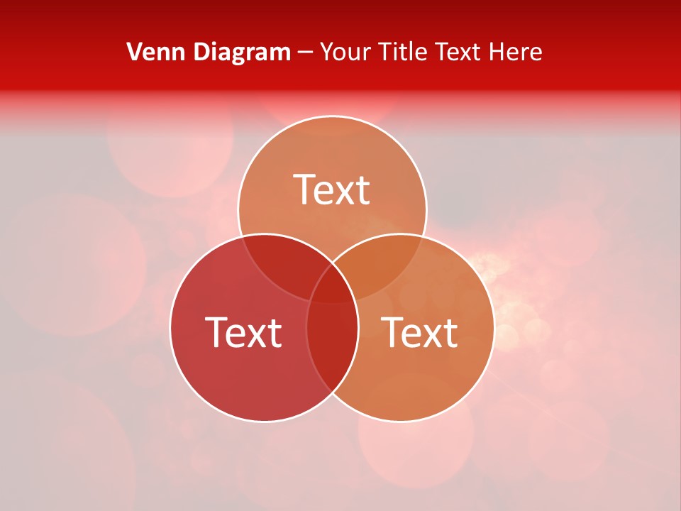 Red Bubbles PowerPoint Template