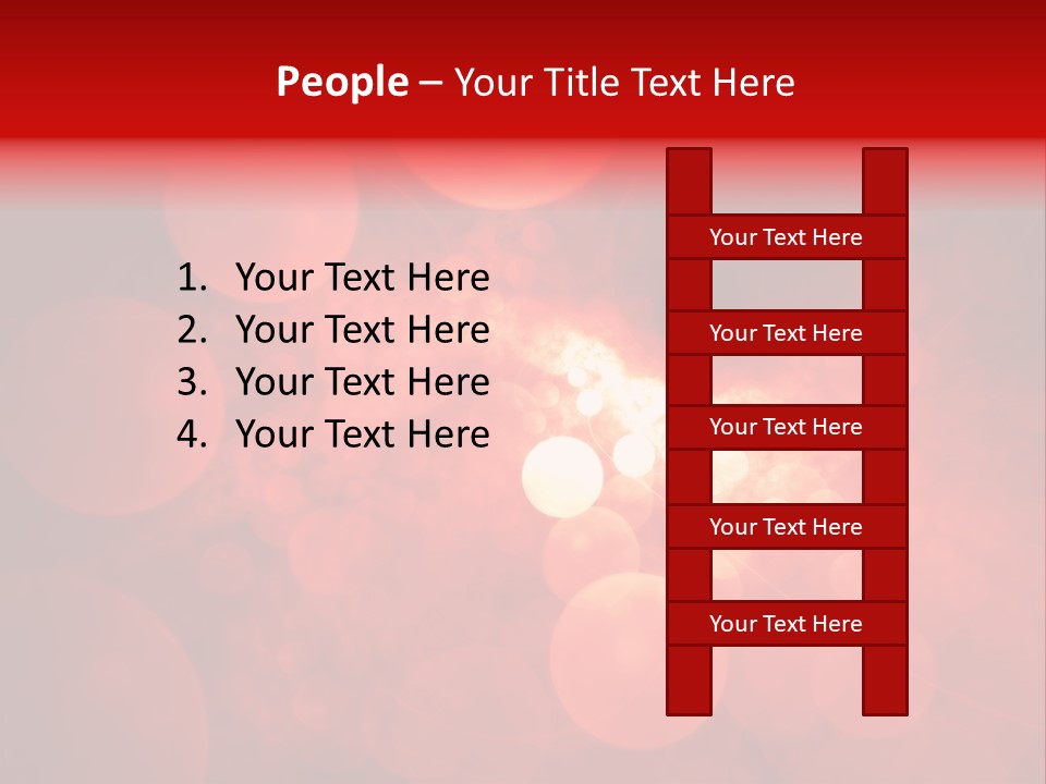 Red Bubbles PowerPoint Template