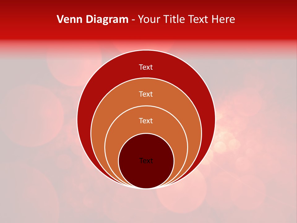 Red Bubbles PowerPoint Template