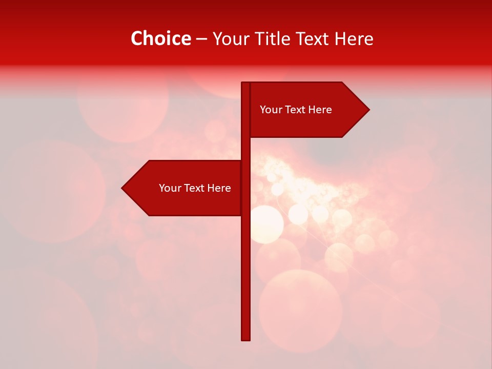 Red Bubbles PowerPoint Template