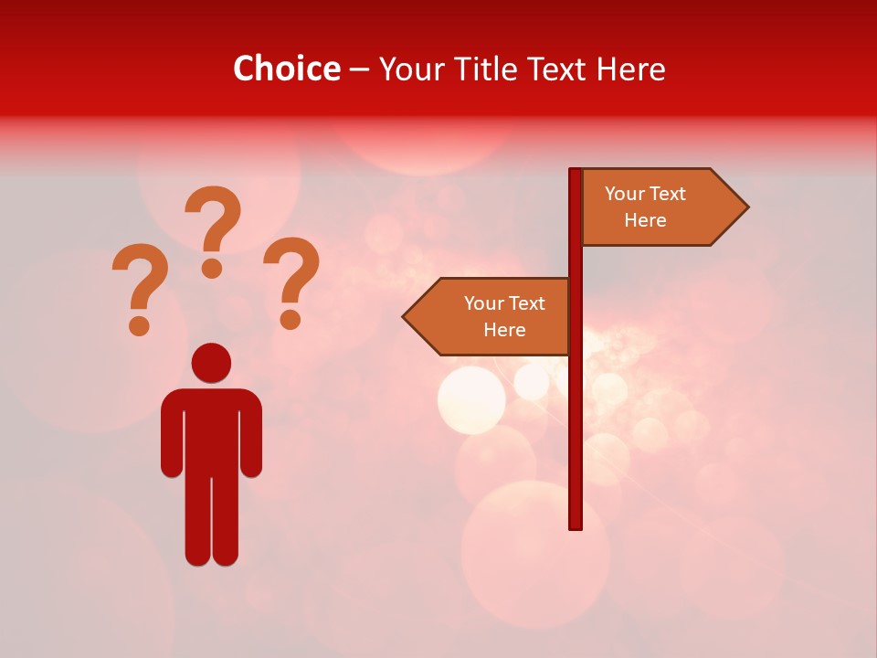 Red Bubbles PowerPoint Template