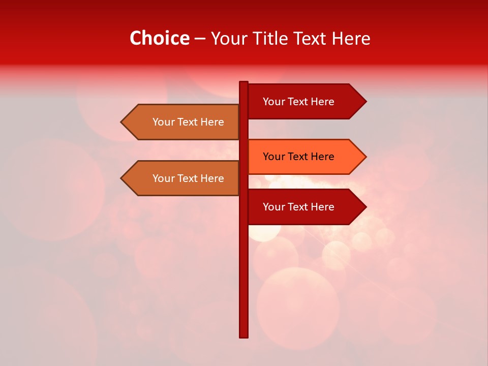 Red Bubbles PowerPoint Template