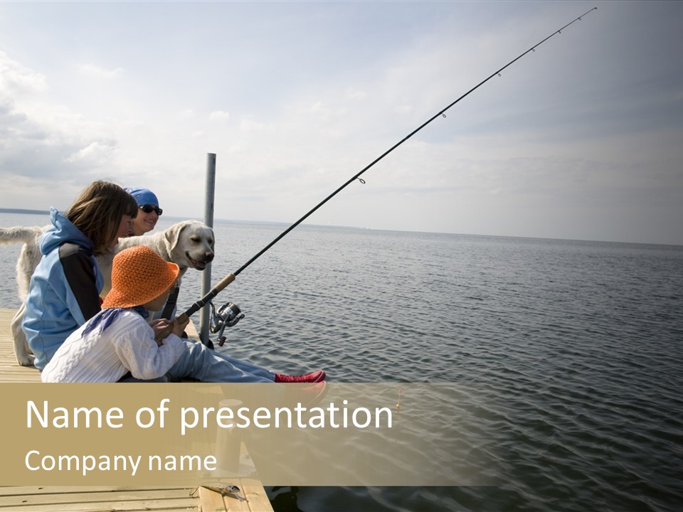 Family Fishing PowerPoint Template