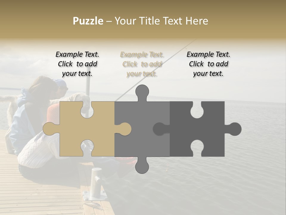 Family Fishing PowerPoint Template