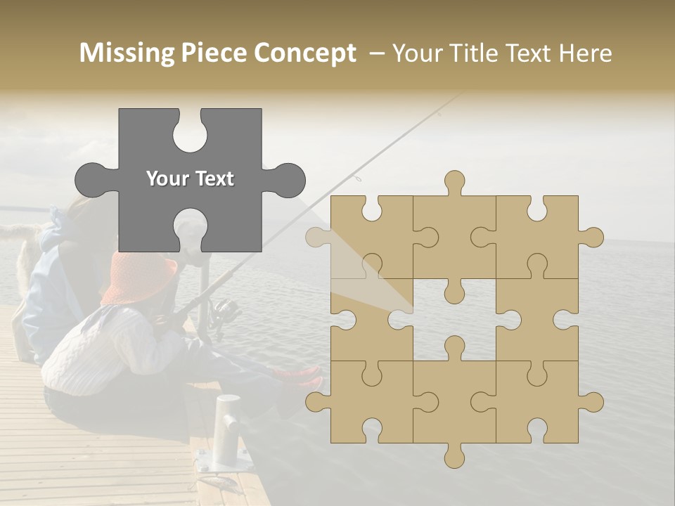 Family Fishing PowerPoint Template