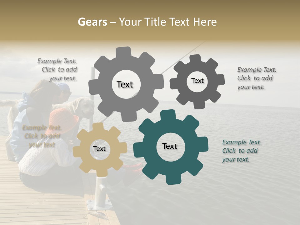 Family Fishing PowerPoint Template