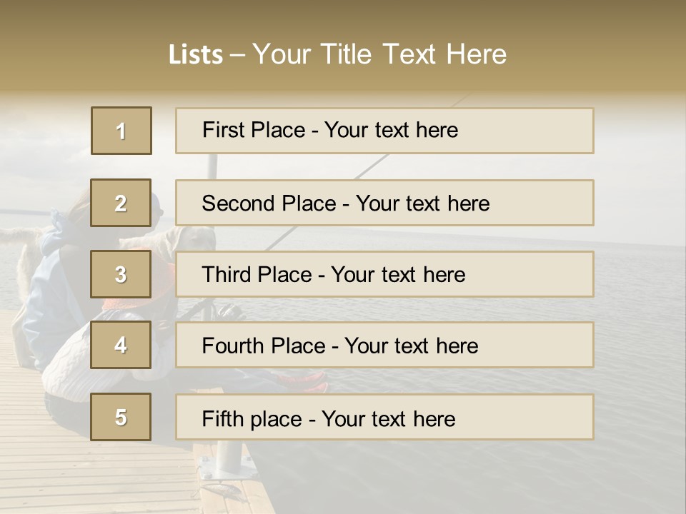 Family Fishing PowerPoint Template