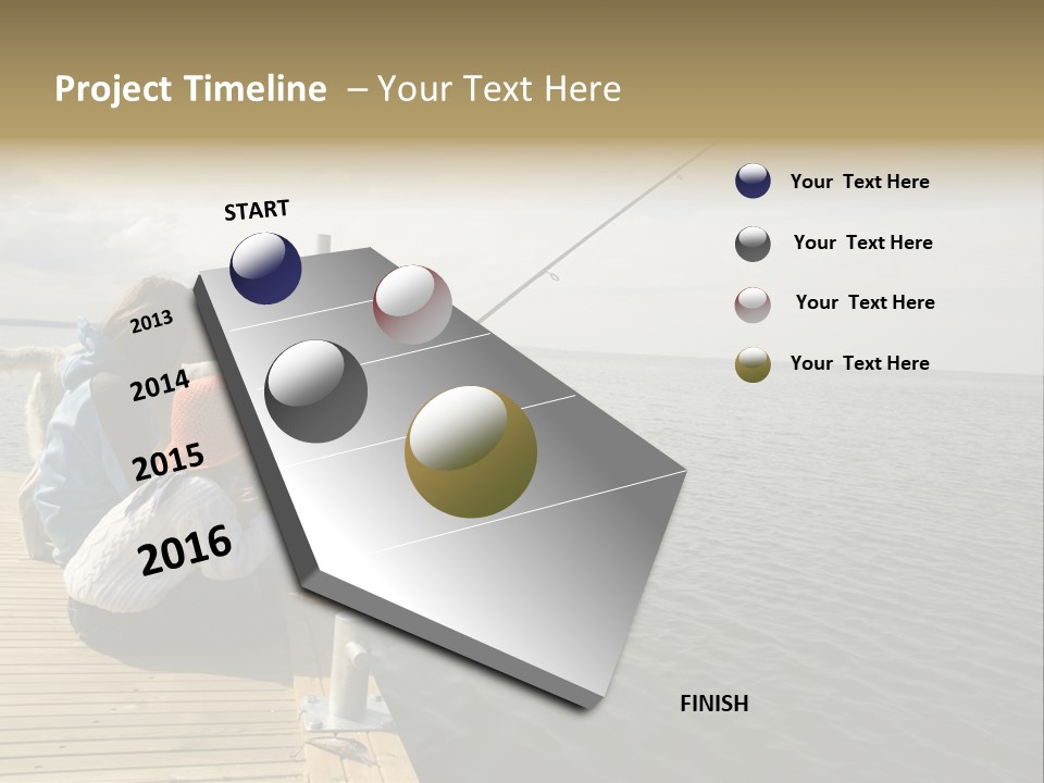 Family Fishing PowerPoint Template