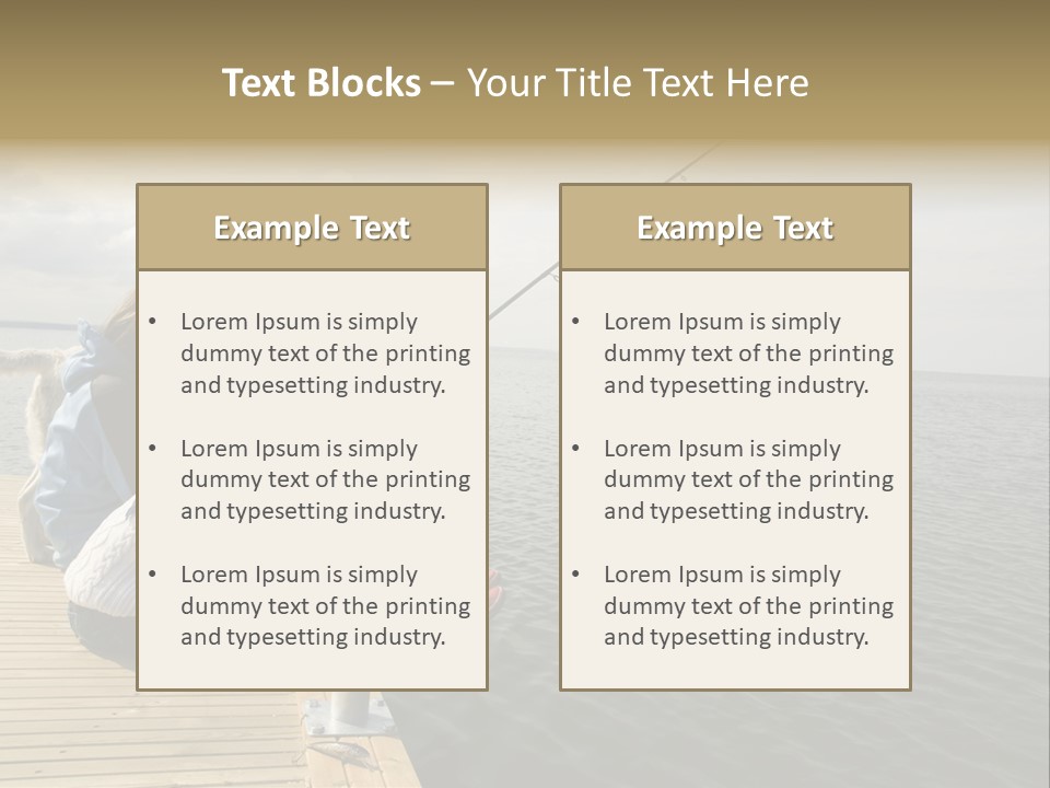 Family Fishing PowerPoint Template