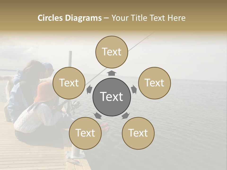 Family Fishing PowerPoint Template