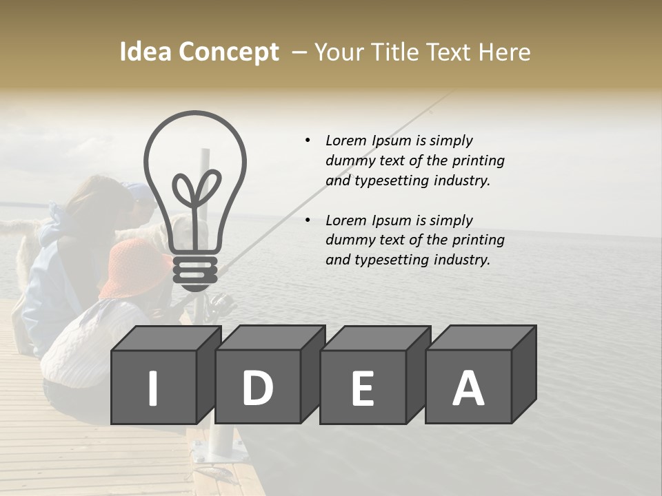 Family Fishing PowerPoint Template