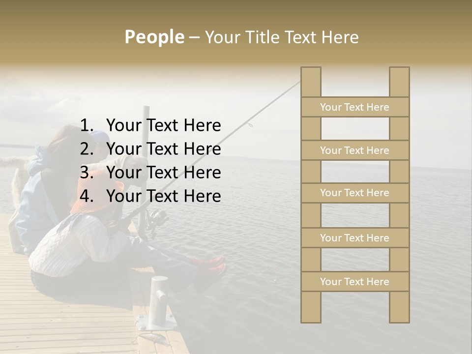 Family Fishing PowerPoint Template