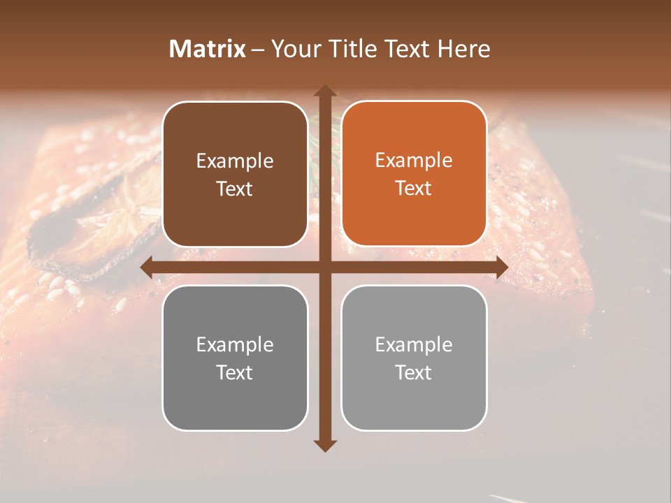 Salmon Grilled On Cedar Plank PowerPoint Template