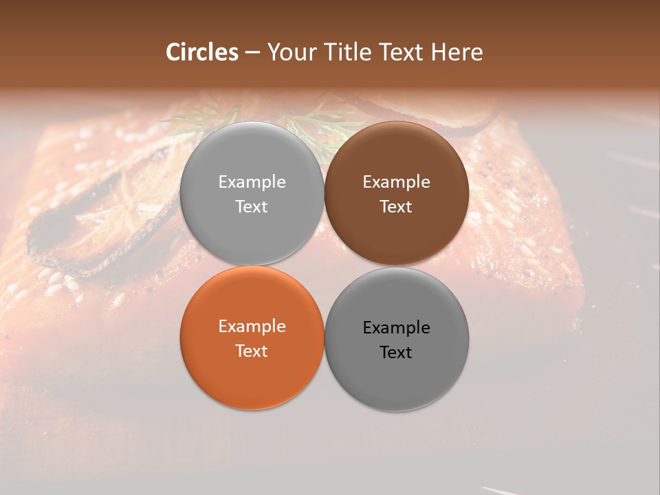 Salmon Grilled On Cedar Plank PowerPoint Template