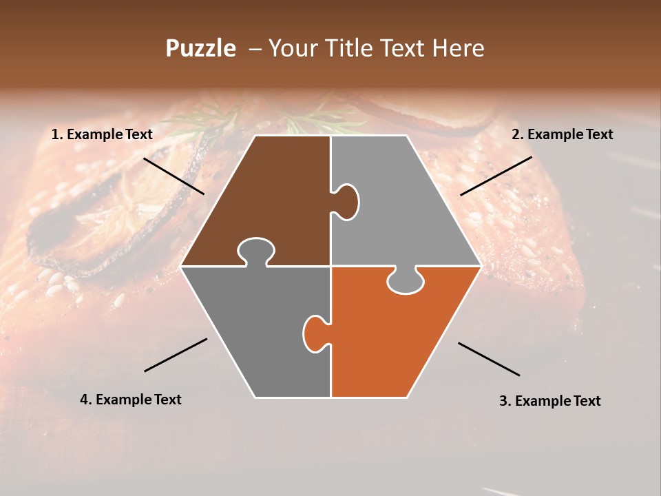 Salmon Grilled On Cedar Plank PowerPoint Template