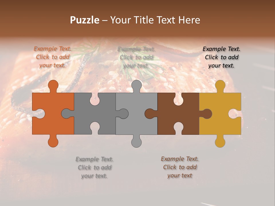 Salmon Grilled On Cedar Plank PowerPoint Template