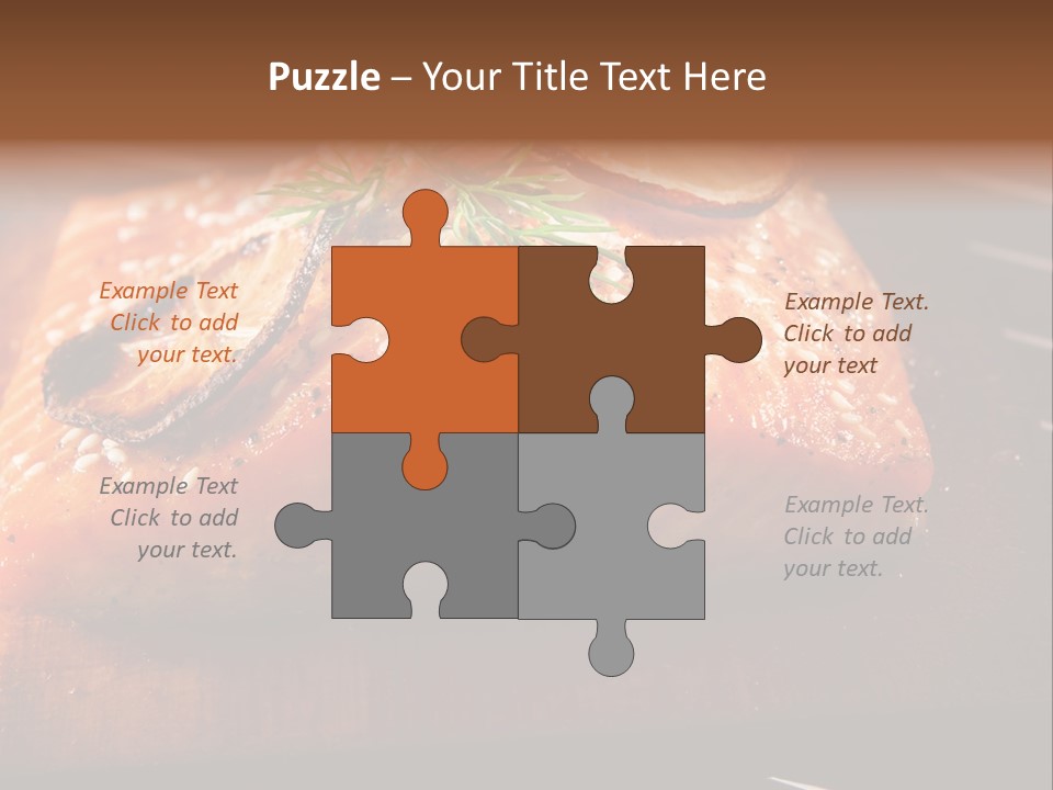 Salmon Grilled On Cedar Plank PowerPoint Template