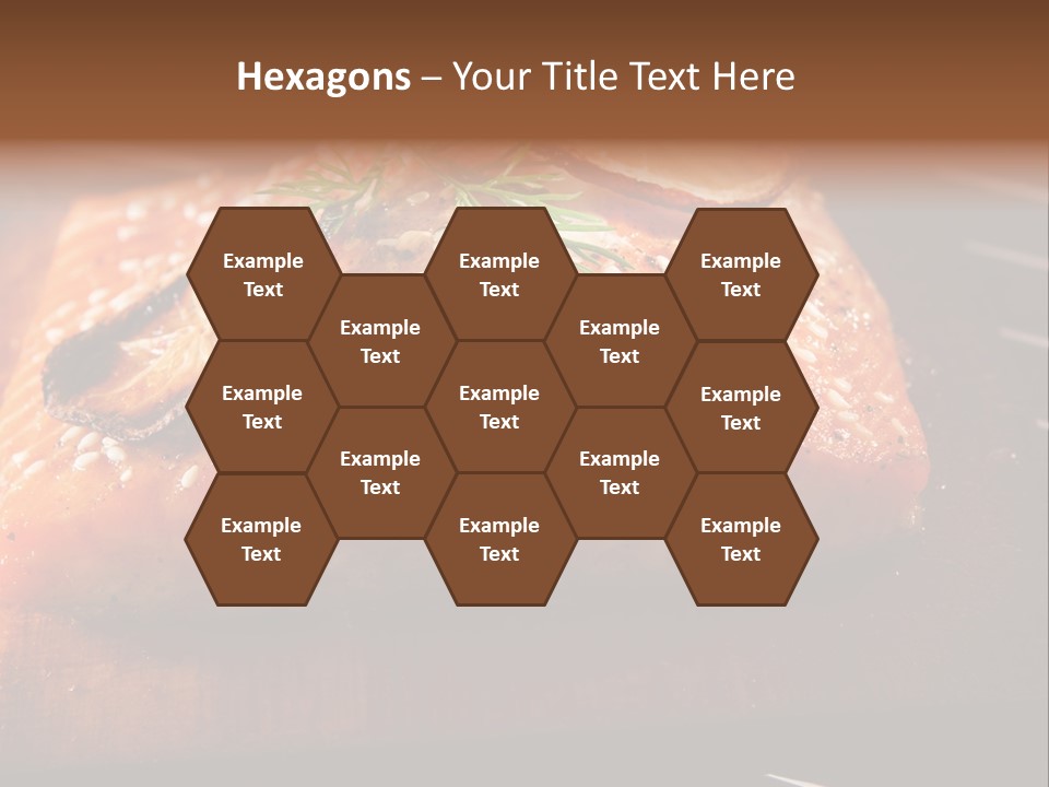 Salmon Grilled On Cedar Plank PowerPoint Template