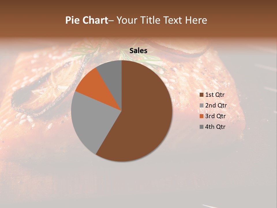 Salmon Grilled On Cedar Plank PowerPoint Template