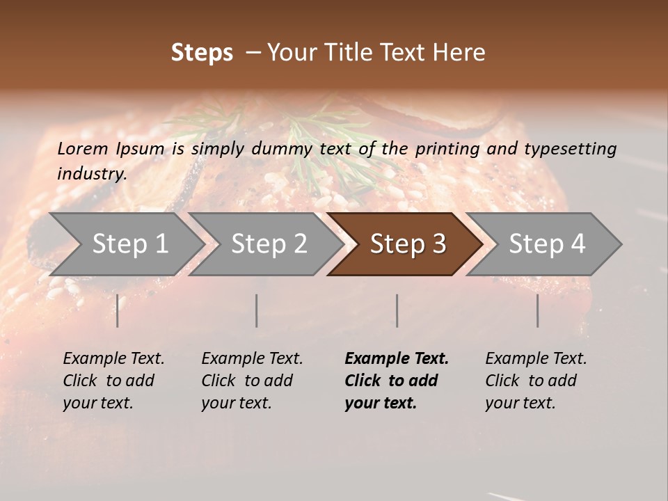 Salmon Grilled On Cedar Plank PowerPoint Template