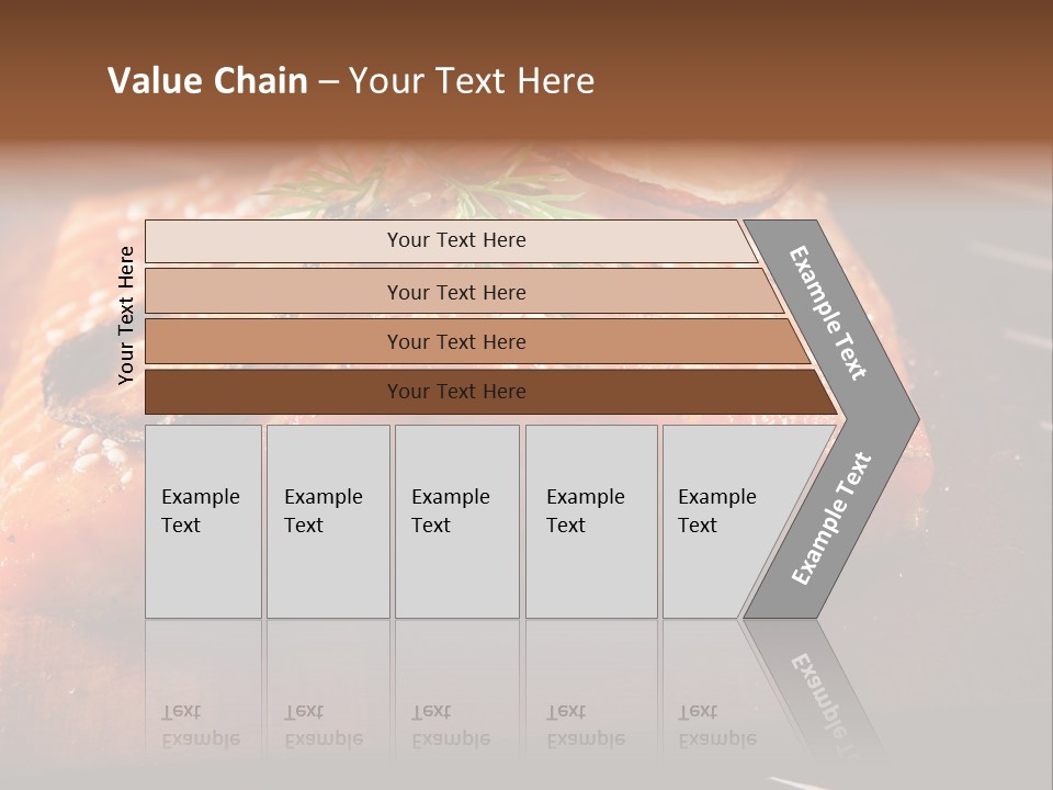 Salmon Grilled On Cedar Plank PowerPoint Template