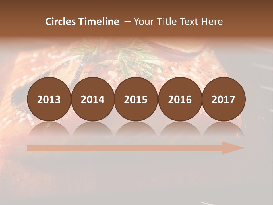 Salmon Grilled On Cedar Plank PowerPoint Template