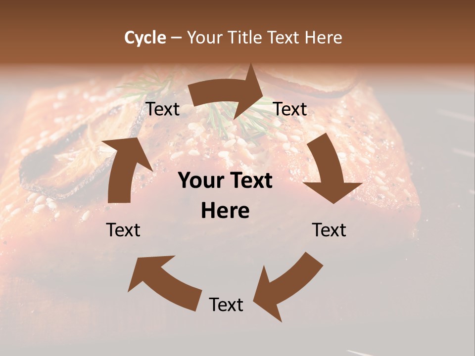 Salmon Grilled On Cedar Plank PowerPoint Template