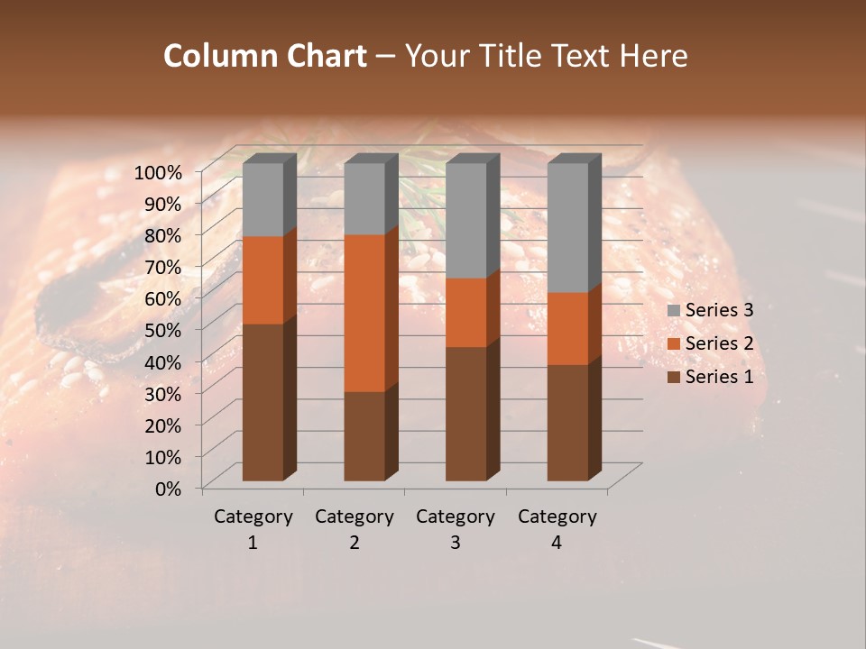 Salmon Grilled On Cedar Plank PowerPoint Template