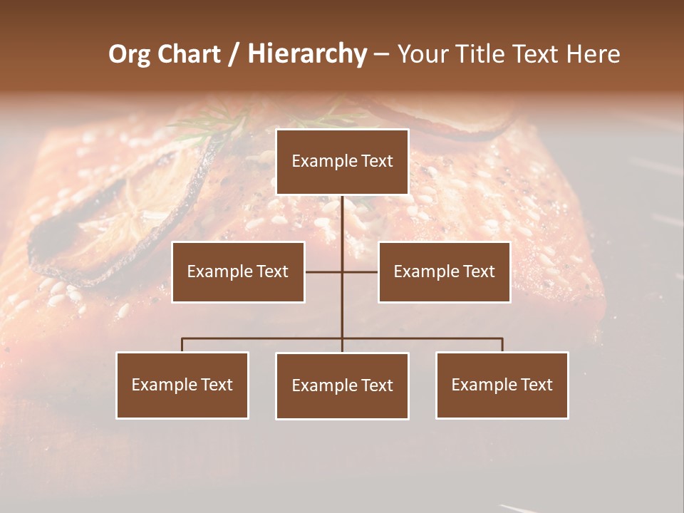 Salmon Grilled On Cedar Plank PowerPoint Template
