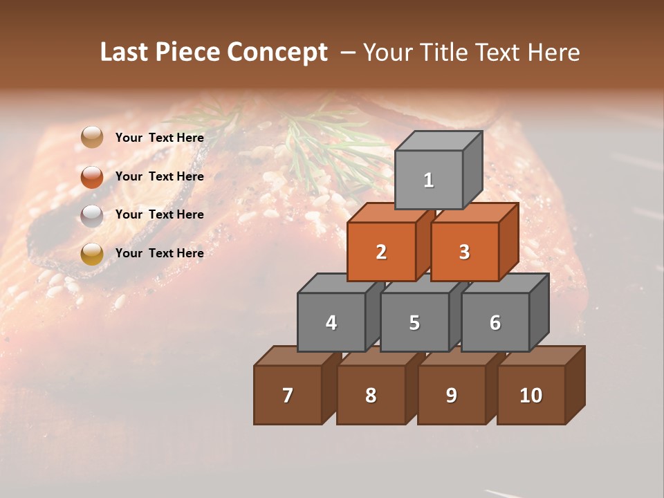 Salmon Grilled On Cedar Plank PowerPoint Template