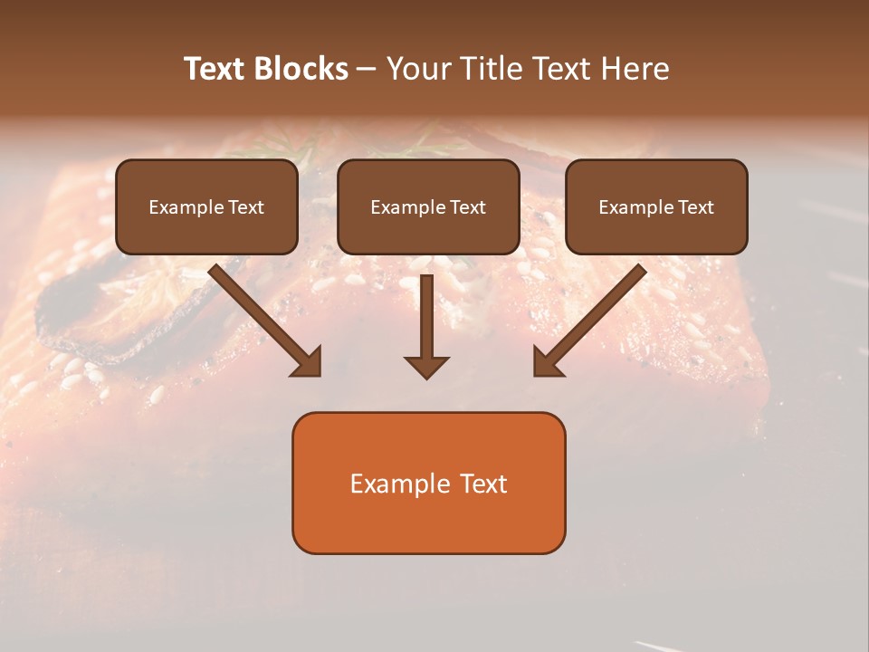 Salmon Grilled On Cedar Plank PowerPoint Template