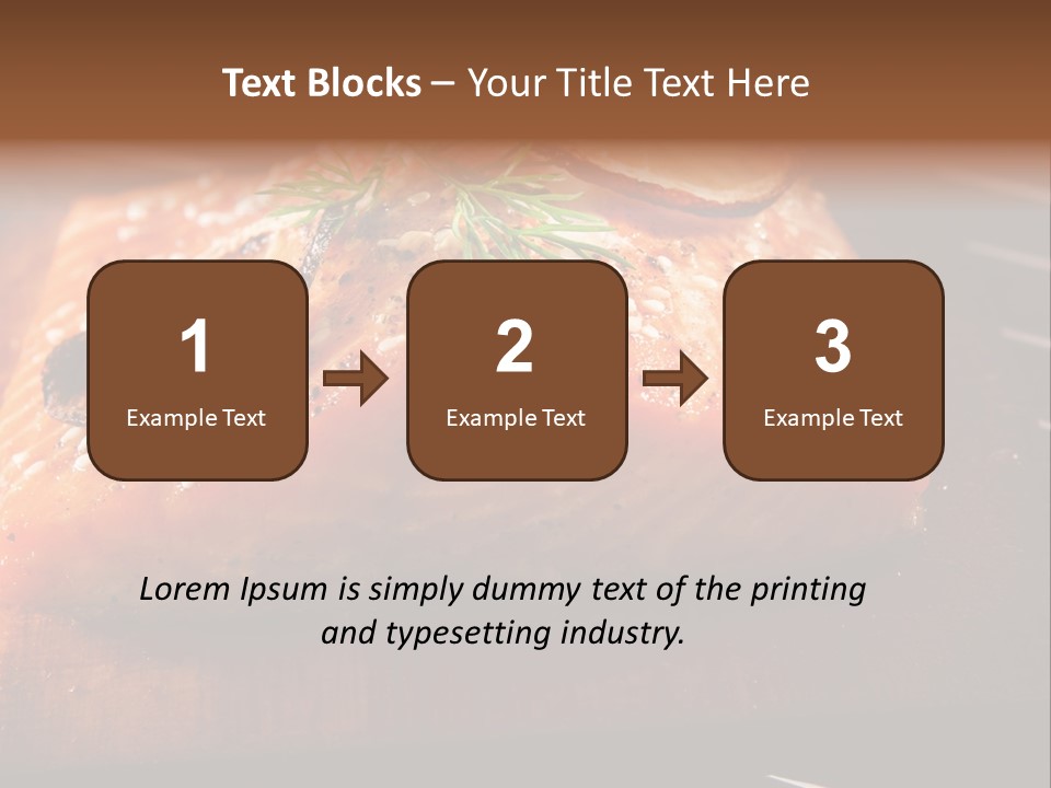 Salmon Grilled On Cedar Plank PowerPoint Template