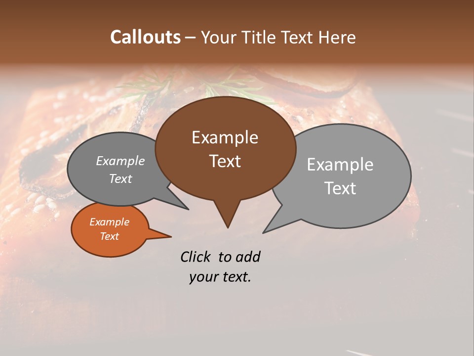 Salmon Grilled On Cedar Plank PowerPoint Template