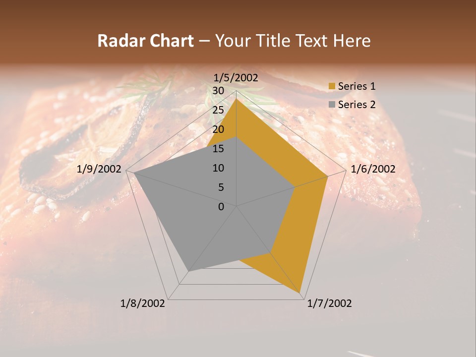 Salmon Grilled On Cedar Plank PowerPoint Template