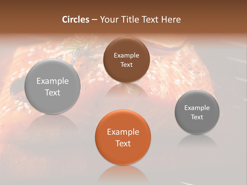 Salmon Grilled On Cedar Plank PowerPoint Template