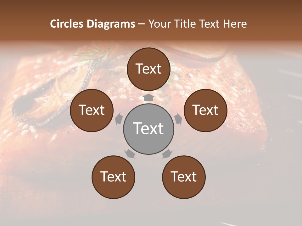 Salmon Grilled On Cedar Plank PowerPoint Template