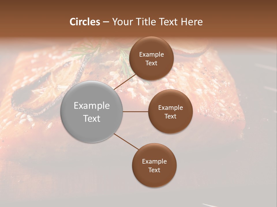 Salmon Grilled On Cedar Plank PowerPoint Template
