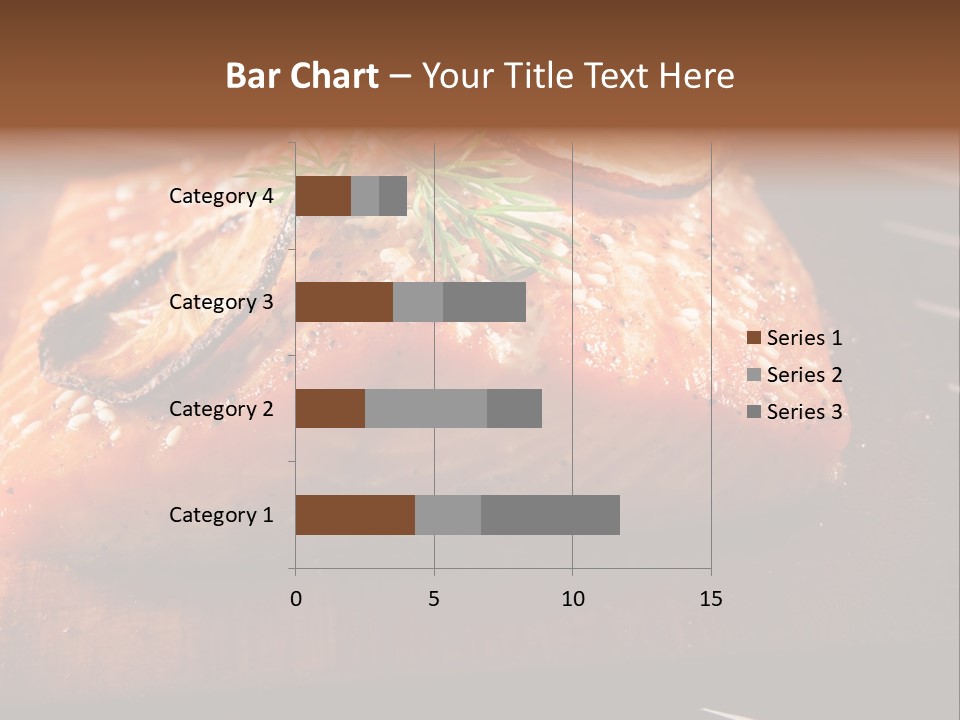 Salmon Grilled On Cedar Plank PowerPoint Template