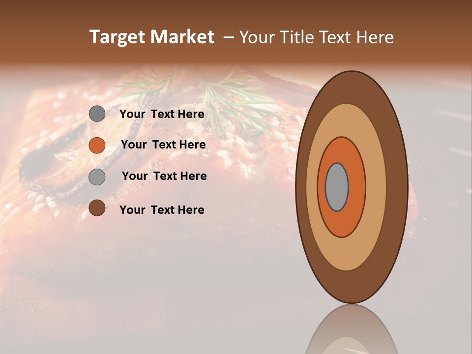 Salmon Grilled On Cedar Plank PowerPoint Template