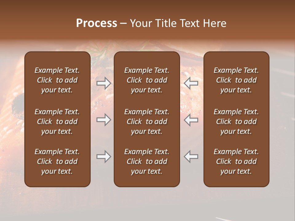 Salmon Grilled On Cedar Plank PowerPoint Template