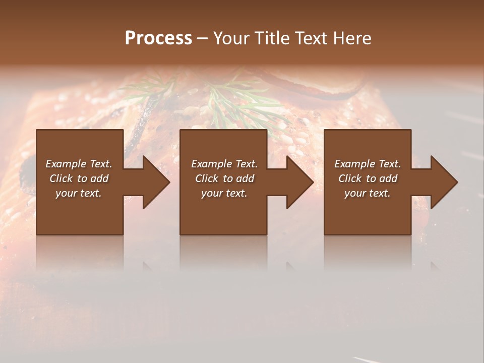 Salmon Grilled On Cedar Plank PowerPoint Template