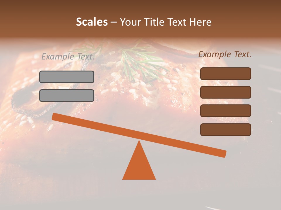 Salmon Grilled On Cedar Plank PowerPoint Template