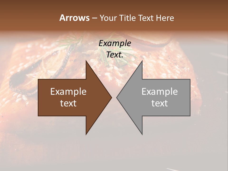 Salmon Grilled On Cedar Plank PowerPoint Template
