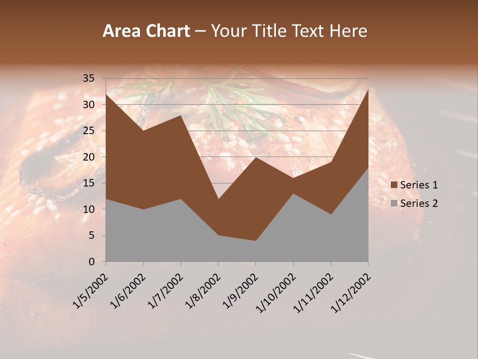 Salmon Grilled On Cedar Plank PowerPoint Template